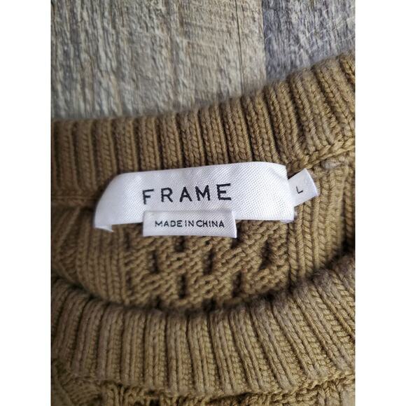 Frame Cableknit Fitted Sweater Size Large - Picture 4 of 6